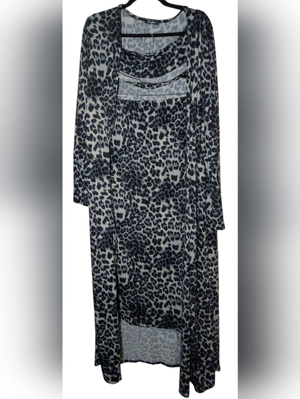 Story Teller Leopard Print 3pc Skirt Set 3X NWOT